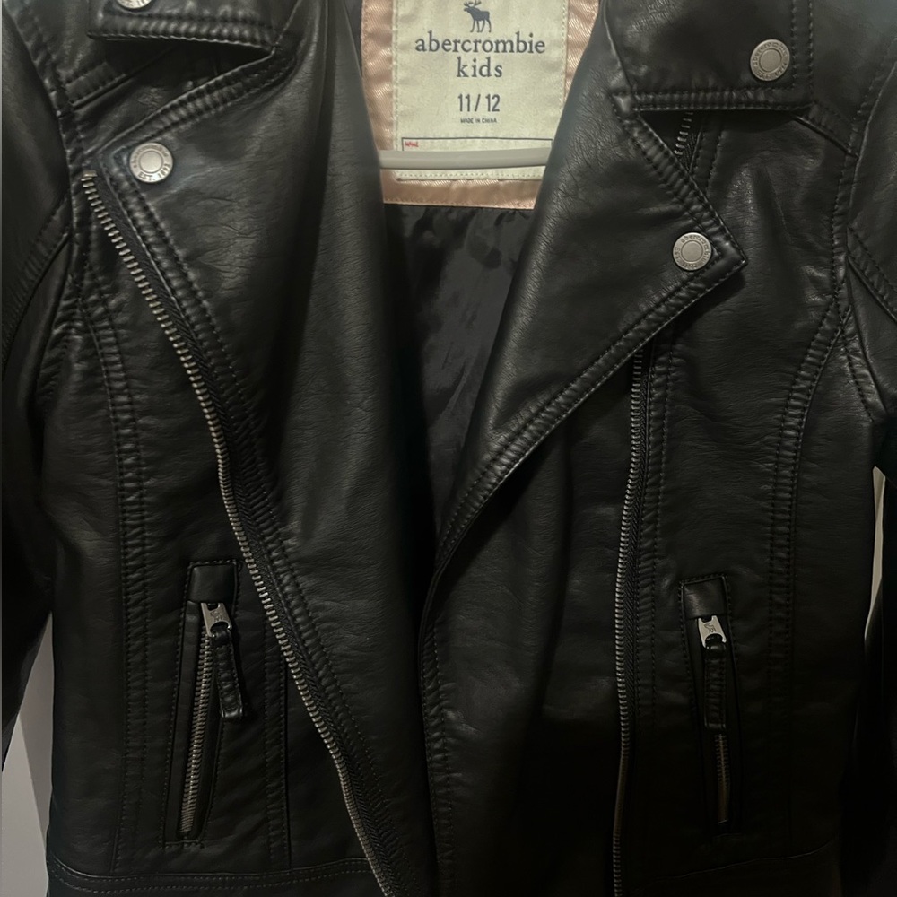 abercrombie kids faux leather jacket (11/12)